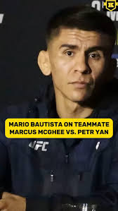 Mario Bautista is fully confident his teammate Marcus McGhee will beat Petr  Yan in their rumored #UFCAbuDhabi fight. MMA Lab teammates stick together!🙏