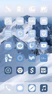 Aesthetic Blue Ios 14 App Icons Pack 108 Icons 6 Colors Etsy App Icon Christmas Apps Iphone Home Screen Layout