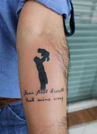 This father and son ink will take 6+ hours to get. 22 Baby Tattoo Ideas For Moms And Dads Styleoholic