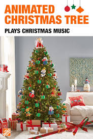 This Christmas Add A Tree To Your Home That Brings Festive Cheer Like No Other This 7 5 Ft Tall Artificial Tre Animated Christmas Tree Holiday Christmas Tree