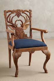 Handcarved Menagerie Deer Armchair Anthropologie Chippendale Chairs Dining Chairs Armchair