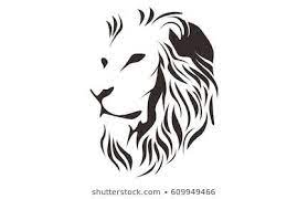 Lion Head Images Stock Photos Vectors Shutterstock Lion Head Drawing Line Drawing Lion Art