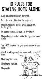 10 Rules For Kids Staying Home Alone Rules For Kids Smart Parenting Parenting Skills