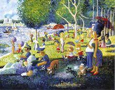 A sunday afternoon on the island of la grande jatte, painted from 1884 to 1886 and in the collection of the art institute of chicago, is georges seurat's most famous work. Pin On Sunday In Pop Culture