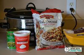 You could use chicken breast. Crockpot Chicken Stuffing Dinner Moms With Crockpots