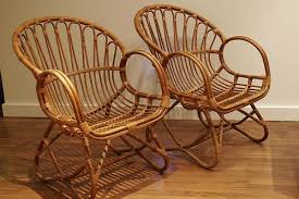 Viggo Boesen Franco Albini Inspired Set Of 4 Bentwood Rattan Bamboo Chairs Sold Bamboo Furniture Indoor Wicker Furniture Wood Arm Chair
