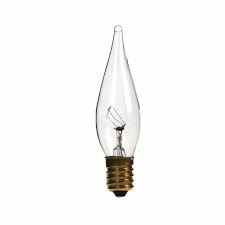 Christmas light bulbs 240 volts 15 watts coloured red base es. Chandelier Candle Clear Bulb Ses 15w E14 Crompton Bell