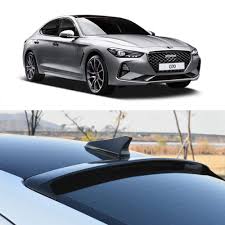 Research the 2020 genesis g70 with our expert reviews and ratings. Automotiveapple Rear Wing Roof Spoiler For 2018 2020 Hyundai Genesis G70 T5k Titanium Black Buy Online In Angola At Angola Desertcart Com Productid 145659116
