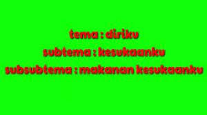 1 Tema Diriku Subtema Kesukaanku Subsubtema Agar Agar Kesukaanku Youtube