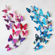 Download Wall Decors 3d Butterfly Wall Stickers Wall Art Wall Decorations Wallpaper Rolls Sheets Building Hardware