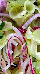 Oma S German Cucumber Salad Spiralized German Cucumber Salad Cucumber Salad German Salads