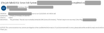 Bringing Back An Informative Sql Server Agent Job Email Notification