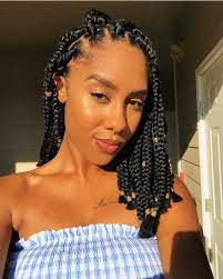 Our Favourite Hairstyle This Year Has Been Shoulder Length Box Braids Short Box Braids Hairstyles Box Braids Styling Shoulder Length Box Braids