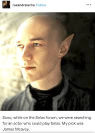 I saw some people fancasting Eamon Farren as Solas and I kind of see it. :  r/Solasmancers