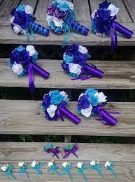 If you are planning a wedding, you will come to a point where you would have to decide about the flowers. Unavailable Listing On Etsy Purple Bridesmaid Bouquets Wedding Bouquets Purple Blue Purple Turquoise Wedding