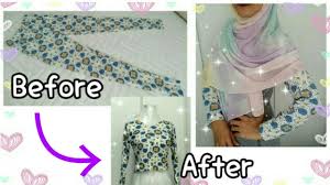 A classic muslimah baju kurung by cy. Diy Baju Lama Desainrumahid Com