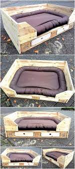 Now that we have another puppy (i say puppy but at 19 weeks old he weighs 45 lbs.so big puppy) we need a bigger dog bed. Cute Dog Bed Out Of Recycled Pallets Wood Pallet Furniture Pallet Dog Beds Cute Dog Beds Wooden Dog Bed