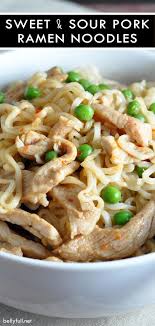 Ramen With Sweet And Sour Pork Chinese Pork Recipes Quick Chinese Recipes Sweet And Sour Pork