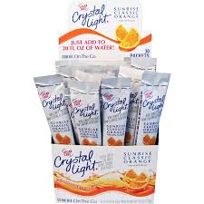 Amazon Com Crystal Light On The Go Drink Mix Sunrise Classic Orange 30 Count 0 17oz Powdered Soft Drink Mixes Grocery Gourmet Food