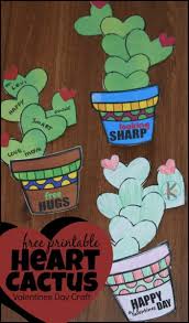Free Cute Printable Heart Cactus Craft For Valentines Day Get started by clicking on a card, then follow the template.