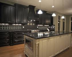 Black kitchen cabinets with granite countertops. Black Kitchen Cabinets With Black Granite Countertops Novocom Top