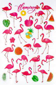 ملصقات فلامنجو بارزة 3d flamingo stickers السعر ١٠ درهم متوفرة على موقعنا www keefbook net
