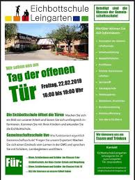 Tag Der Offenen Tur Der Gemeinschaftsschule Eichbottschule Gemeinschaftsschule Leingarten 22 Februar Https Www Ev Gemeinschaftsschule Schule Gemeinschaft