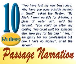 10 Rules Of Passage Narration English Grammar A To Z