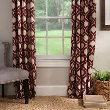 Burgundy Vanness Curtain Panel Set 96 In Burgundy Living Room Burgundy Curtains Simple Living Room Decor