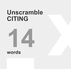 By unscrambling the given letters to make a word. Á… Unscramble Citing 14 Words Unscrambled From Letters Citing