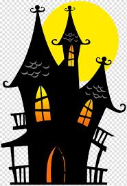 haunted house logo ghost cartoon dark house tower transparent background png clipart pngguru transparent background png clipart