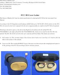 The end of a reference letter is perhaps the easiest part of the letter to write since you're summing up the information that appeared in the body of the letter. Emde011r Wireless Headphone Cover Letter 5 Fcc Id Cover Letterx The House Of Marley