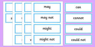 Modality is about a speaker's or a writer's attitude towards the world. Modal Verb Word Cards