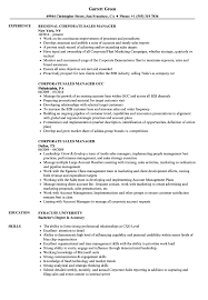 Choose from 35 resume templates and gazillion customization options. Corporate Sales Manager Resume Samples Velvet Jobs