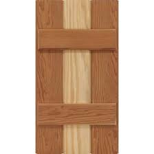 Though board and batten siding has traditionally been used for wooden exteriors, many home contractors today use this design for other types of siding alternatives. Wood Board Batten Exterior Shutters In Cedar Red Grandis Or Mahogany