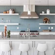Especially designed for kitchen backsplashes and bathroom backsplashes, the tiles are resistant to the these stickers are not blue and white as shown. 75 Blue Backsplash Ideas Navy Aqua Royal Or Coastal Blue Design