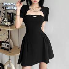 DreamyLullaby Summer Bachelor Party Formal Retro Mature Charm Intellectual  Dignified Feminine Women'S Short Sleeve Pleated Dress - AliExpress