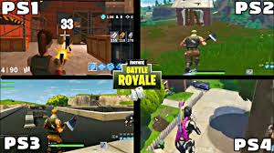 The #1 battle royale game! Fortnite Ps1 Vs Ps2 Vs Ps3 Vs Ps4 Youtube