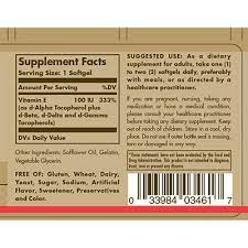 In addition to its antioxidant properties, natural vitamin e is involved in a wide range of metabolic processes such as cell signaling and gene expression.* Vitamin E 100 Iu 100 Softgels By Solgar At The Vitamin Shoppe