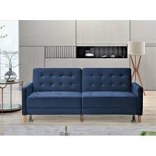 Stetson Velvet 80 Square Arms Sofa Bed In 2020 Fabric Sofa Bed Sofa Bed Sofa