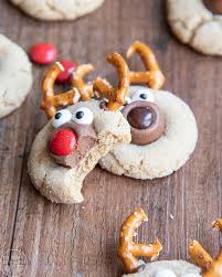 Once they're out of the oven, hershey's. Reindeer Peanut Butter Blossoms Like Mother Like Daughter