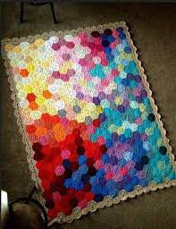 Check spelling or type a new query. Pin By Kezmives Portekak On Yarn Projects Crochet Hexagon Geometric Lace Temperature Blanket