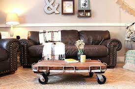 Gift guides for her for him. Industrial Cart Coffee Table Diy Refresh Restyle