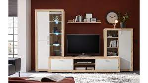 Material stylefy swotch met iii wohnwand wotan eiche schwarz. Wohnwand Luna Eiche Sonoma Weiss Inkl Led Beleuchtung