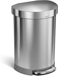 We've all been there—you're trying to transfer hands full of egg shells from sink to garbage and your trash can's lid is firmly the townew automatic trash can is the hottest garbage gadget around—quite literally. Simplehuman Stainless Steel Semi Round Step Trash Can 16 Gallon