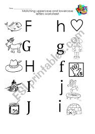 Check out turtle diary's large collection of match upper case and lower case letters worksheets. F To I Uppercase And Lowercase Letters Matching Esl Worksheet By Vanessa588