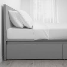 Verkaufe schönes einzelbett 90x200cm von ikea. Malm Bettgestell Hoch Mit 2 Schubkasten Grau Las Ikea Deutschland