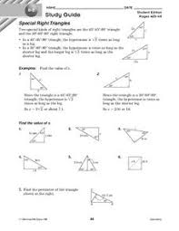 471) law of cosines (p. Right Triangles Lesson Plans Worksheets Lesson Planet