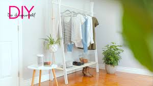 Portant à vêtements modulable en bois. Diy Porte Vetements Youtube