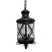 Y Decor Taysom 3 Light Outdoor Hanging Lantern Walmart Com Walmart Com